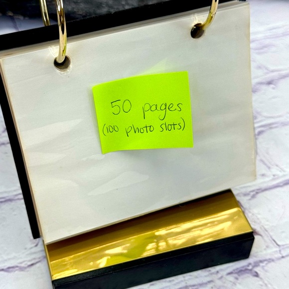 Vintage ‘HAPPY 50th ANNIVERSARY’ Golden Brass-Plated Photo Album Memoir Gift - Picture 12 of 13